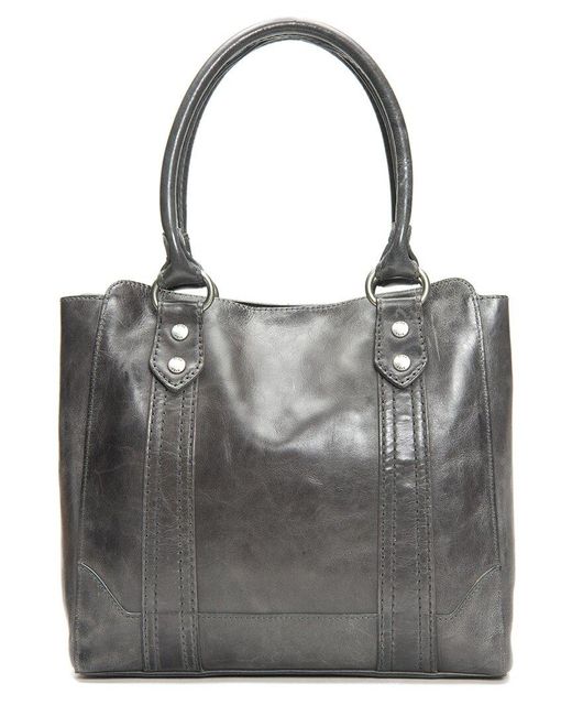 Frye Gray Melissa Leather Tote