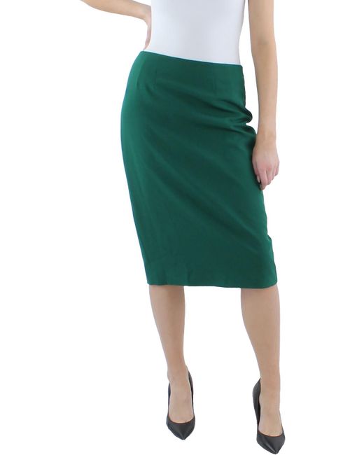 Le Suit Green Knee-length Business Pencil Skirt
