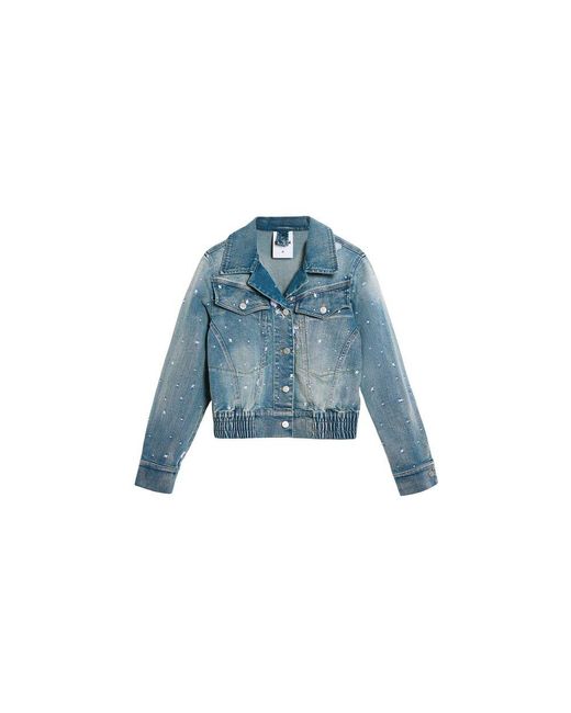Desigual Blue Elastane Jacket
