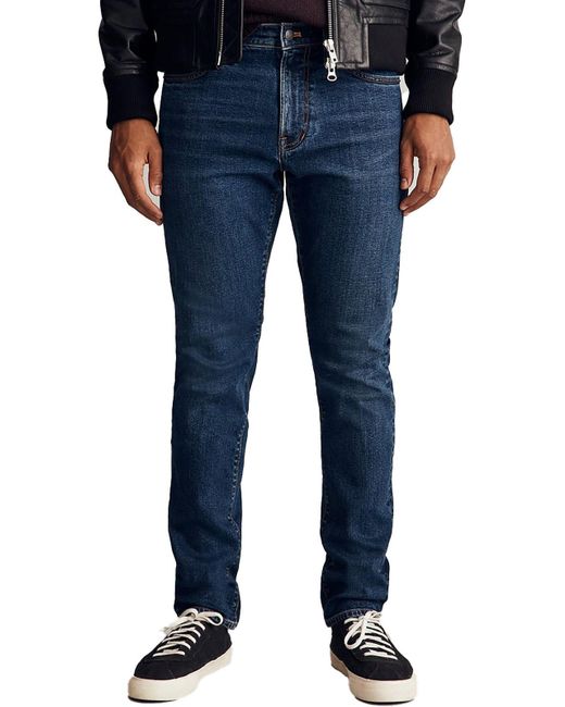 Madewell Blue Dark Wash Athletic Slim Jeans for men