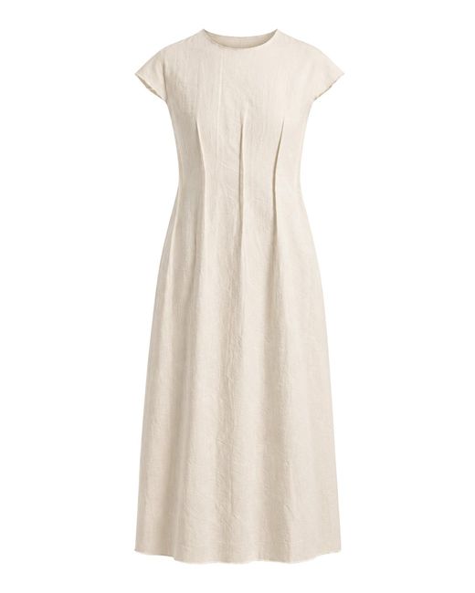 Cape Concept Natural Structured Riso Midi Dress