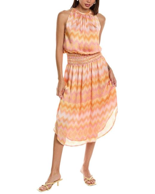 Ramy Brook Orange Audrey Exclusive Printed Maxi Dress