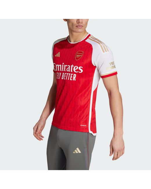 Adidas Red Arsenal 23/24 Home Jersey for men