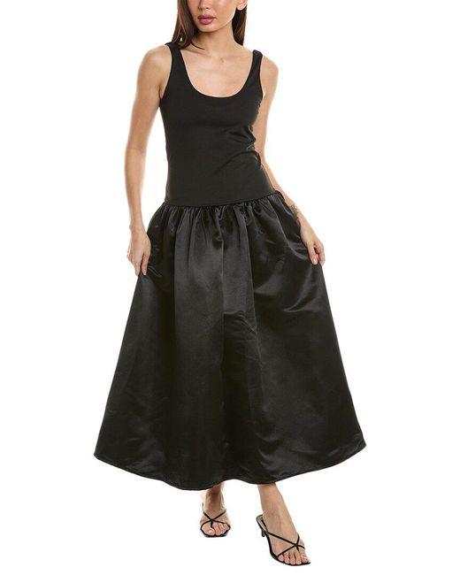 Avantlook Black Drop-waist Maxi Dress