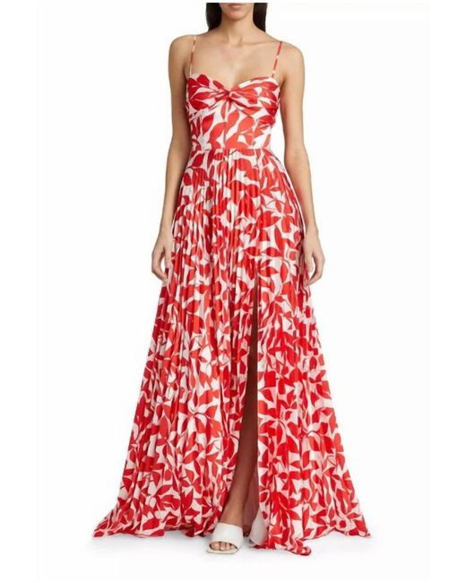 red bow dress women Anna red petal-sleeve cut-out bow mini dress