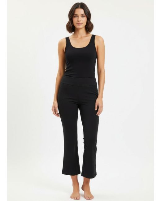 TRUEDAMES Black Counterparts Solid Pull On Pants