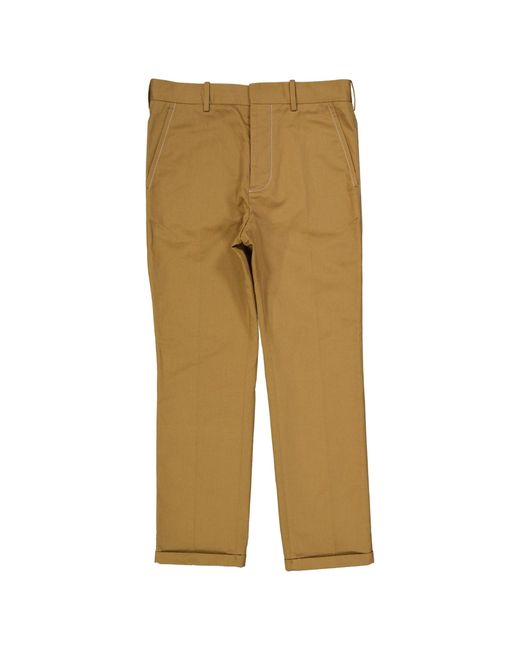 Marni Natural Cotton Slim Pants