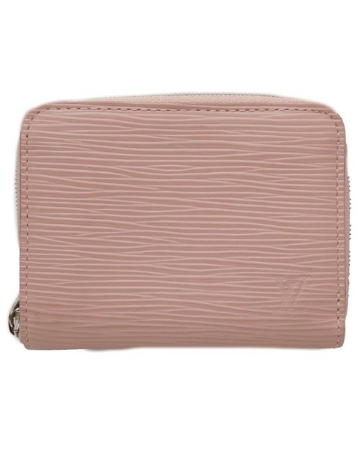 Louis Vuitton Pink Porte Monnaie Zippy Leather Wallet (pre-owned)