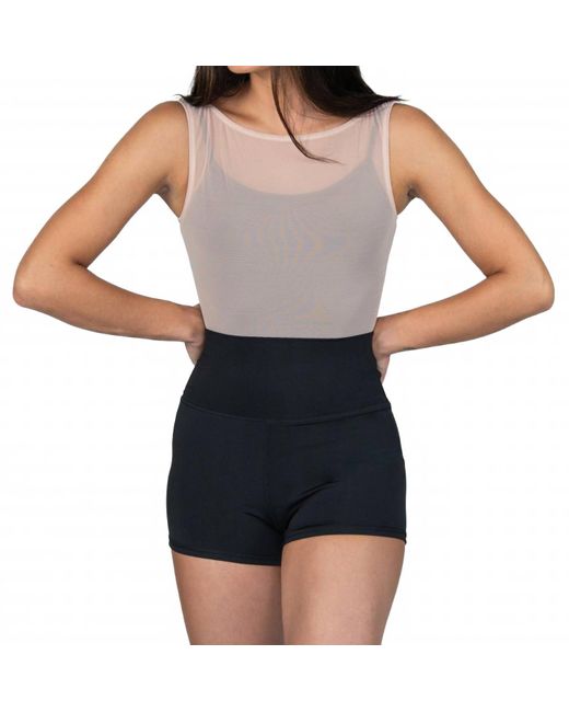 Body Wrappers Blue Recycled Polyester Dance Shorts