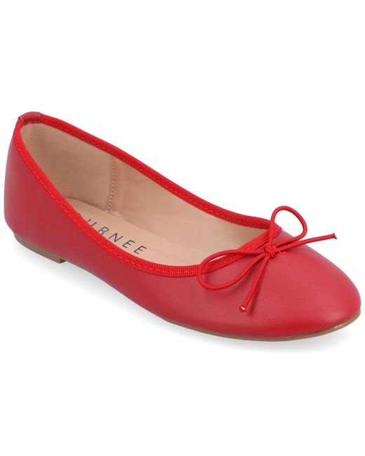 Journee Collection Red Collection Vika Wide Width Flat