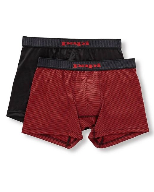 Papi Red 2-pack Cool Brazilian Boxer Briefs for men