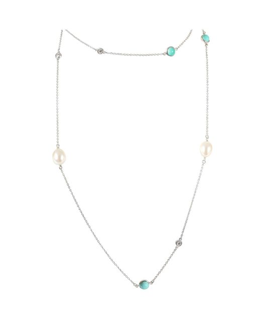 Tiffany & Co White Elsa Peretti Color By The Yard Sprinkle Necklace