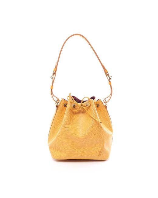 Louis Vuitton Yellow Peti Noe Epi Tassi Shoulder Bag Leather