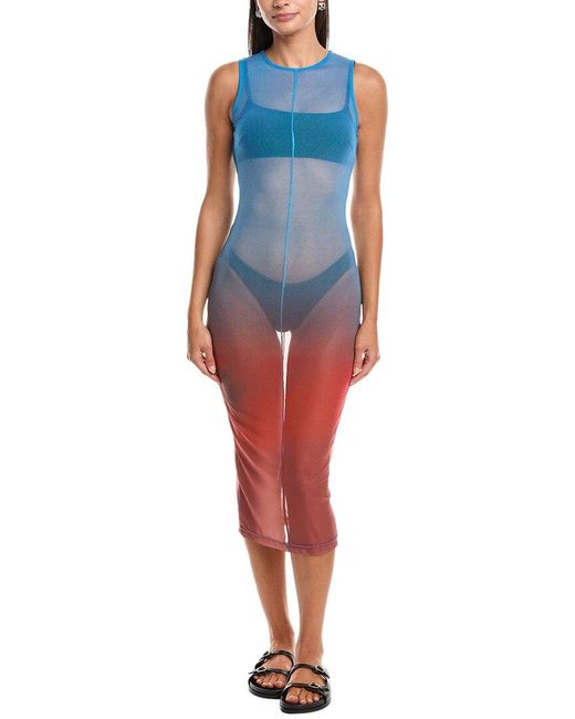 Haight Blue Taiane Mesh Dress