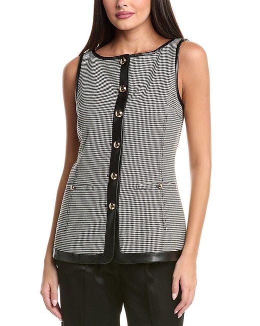Jonathan Simkhai Gray Cressida Button Top