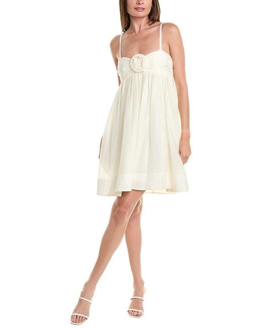 Taylor White Textured Mini Dress