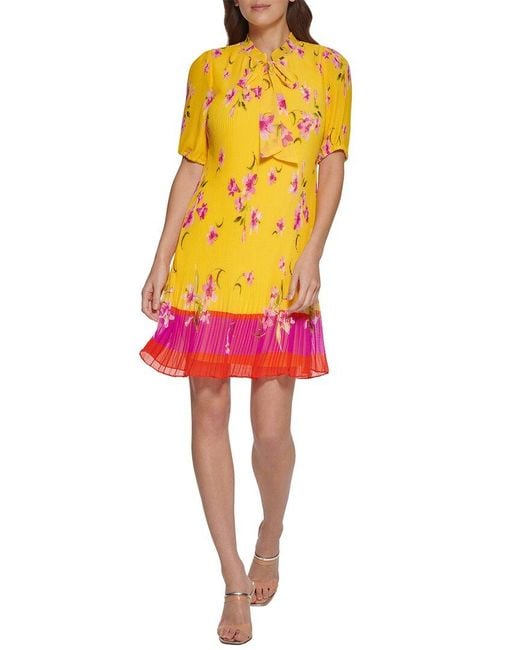DKNY Red Shift Dress