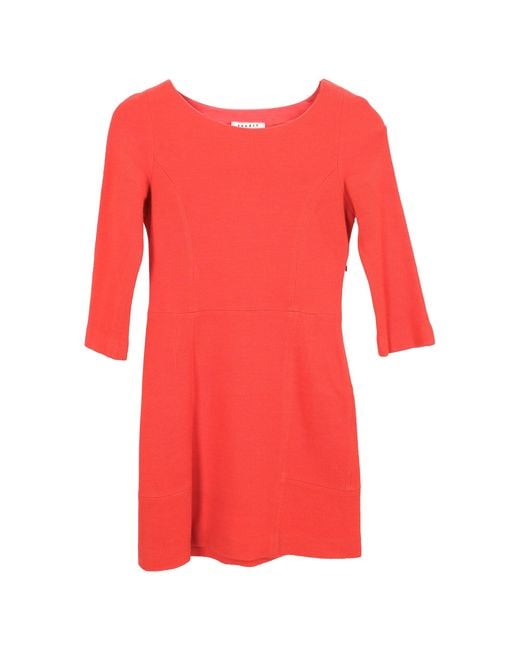 Sandro Red Sandro Stretch Mini Dress
