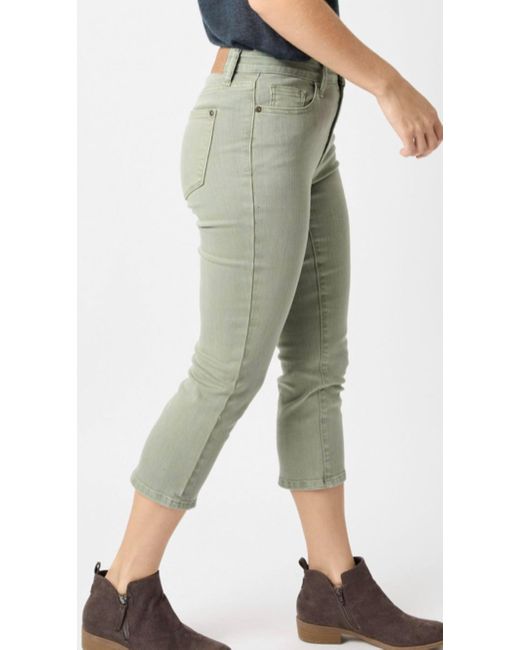 Judy Blue Green Capri Jeans In Sage