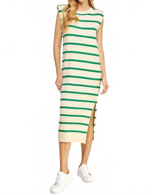 Strut & Bolt Shoulder Pad Shift Midi Dress in Green | Lyst Strut & Bolt Shoulder Pad Shift Midi Dress in Green | Lyst