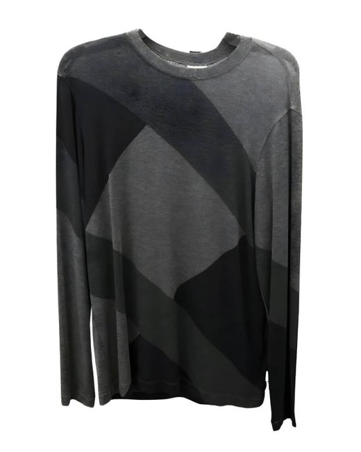 Armani Black Geometric Sweater for men