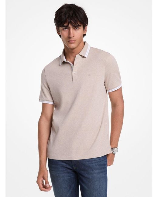 Michael Kors Blue Greenwich Cotton Polo Shirt for men