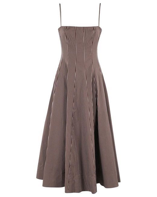 Staud Brown Wylie Dress