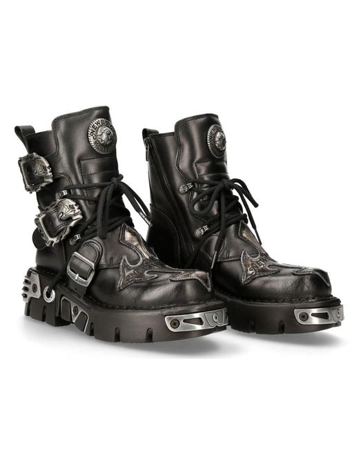 New Rock 407-S1 Cross Reactor Boots in Black for Men | Lyst