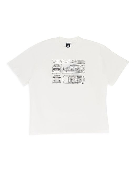 Sinclair White Maybach Blueprint T-Shirt for men