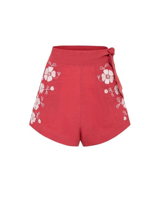 Carolina K Red Sandy Shorts