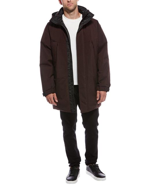 Theory Black Bond Wool-Blend Coat for men