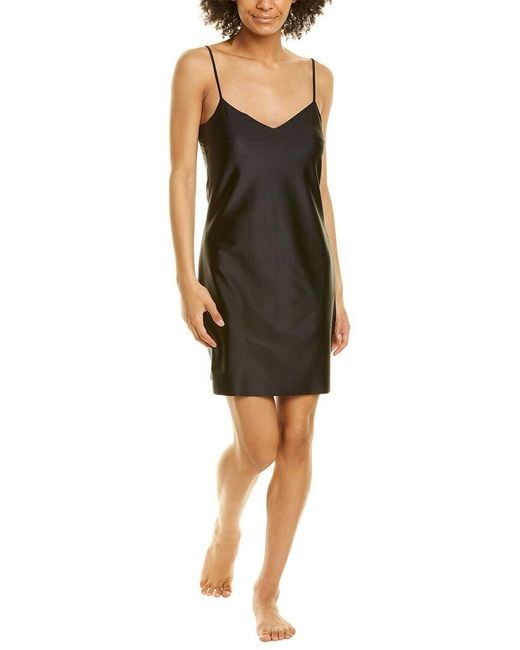 Commando Smooth Satin Full Slip Dress in Black Lyst