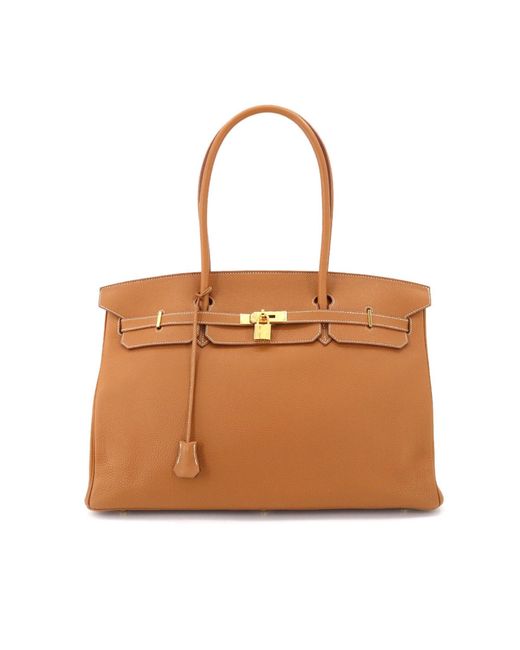 Hermès Brown Birkin Leather Shoulder Bag (pre-owned)