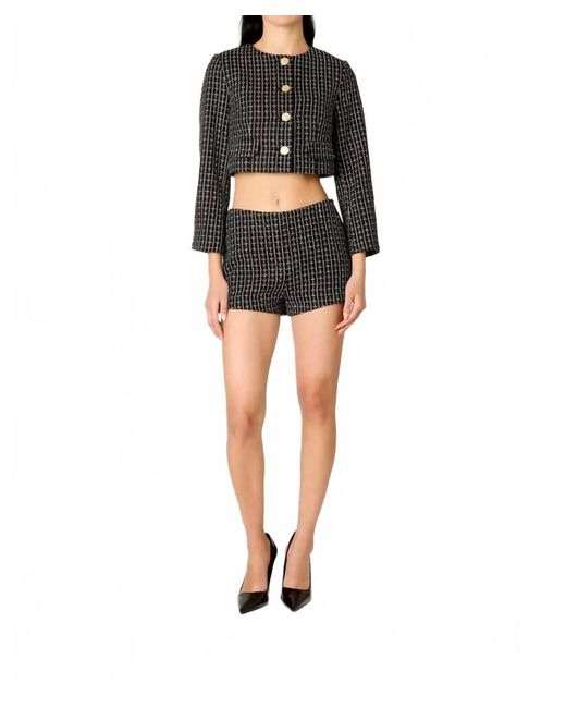 Nia Black Seren Cropped Jacket