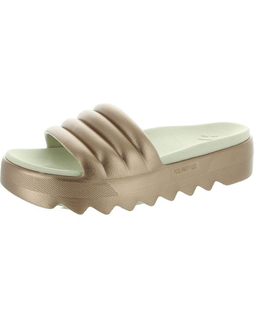 Cougar Shoes Green Pool Party Solid Pool Slides