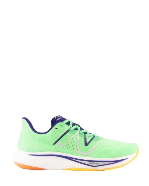 New Balance Green Fuelcell Rebel V3 Running Shoes - D/medium Width for men