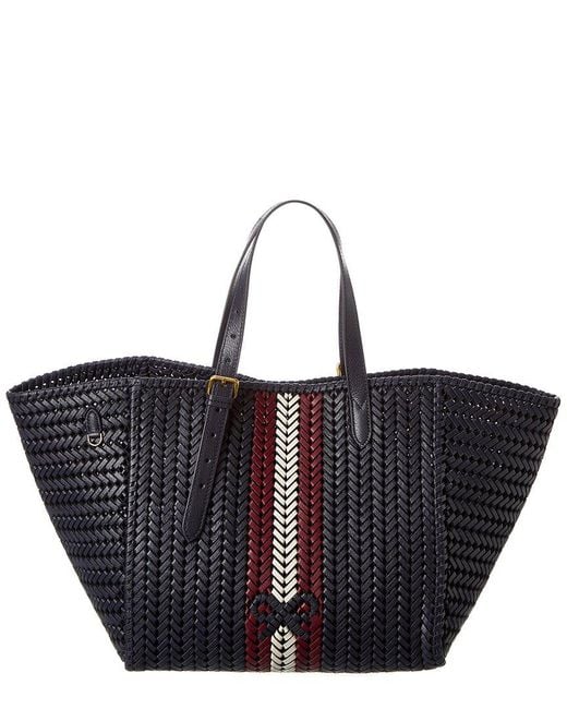 Anya Hindmarch Neeson Leather Tote in Blue - Save 15% | Lyst