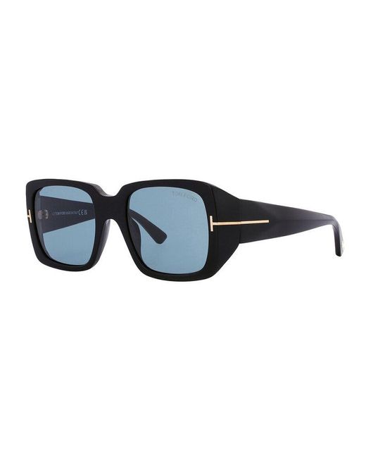 Tom Ford Blue Square Full Rim, With A Dark Havana Frame And Lens