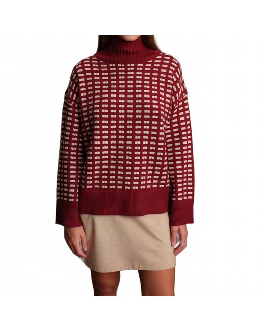 DELUC Red Robert Turtleneck Sweater
