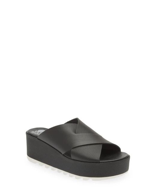 Sorel Gray Cameron Flatform Mule