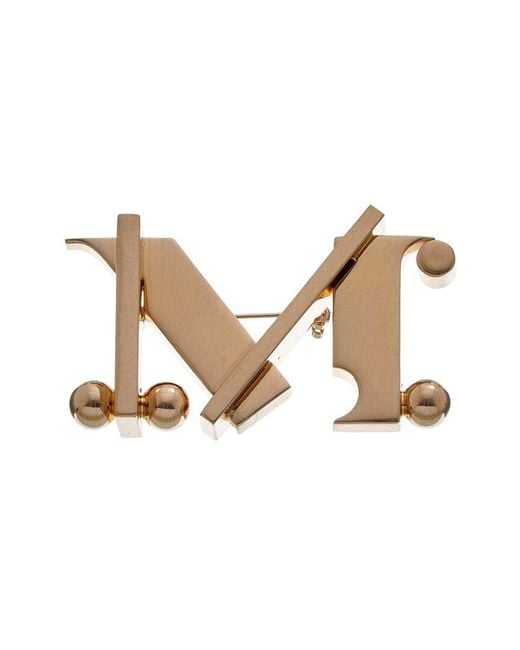 Weekend by Maxmara Natural Monogram Brooch