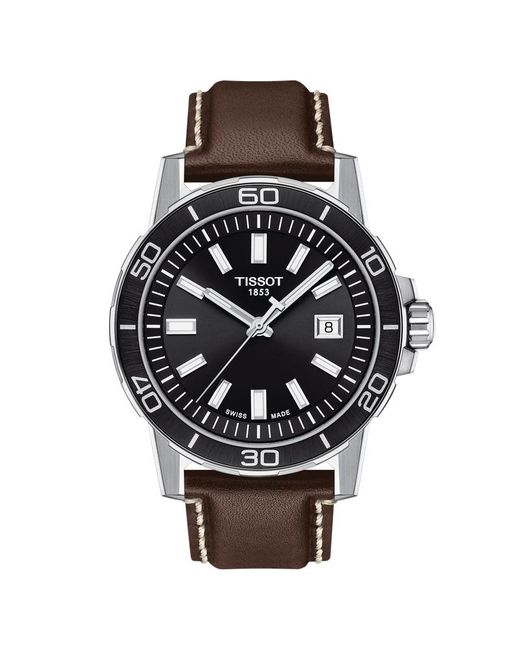 Tissot Black Supersport Gent 44mm Quartz Watch T1256101605100 for men