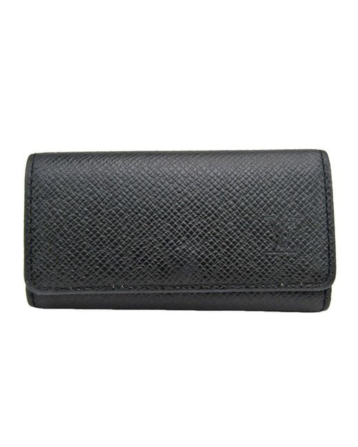 Louis Vuitton Etui Pour Clés 4 Leather Wallet (pre-owned) in Black for Men