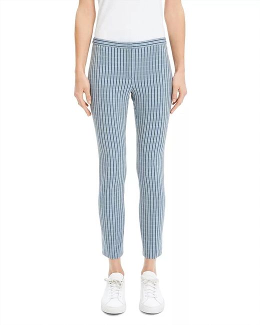 Theory Blue Screen Viscose Classic Skinny Pants