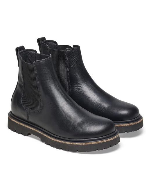 Birkenstock Black Highwood 1025791 Boots 9-9.5 Leather Chelsea Zpo2703
