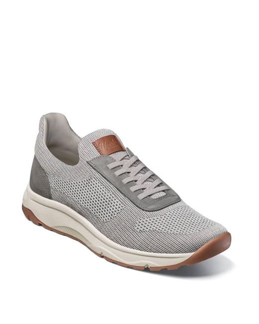 Florsheim Gray Satellite Knit Slip On Sneaker for men