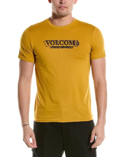 Volcom Yellow Leveler T-shirt for men