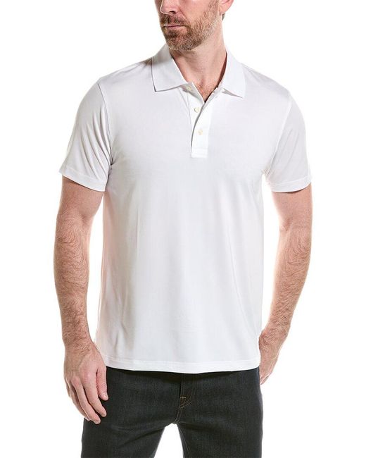 Brooks Brothers White Performance Series Polo Shirt for men