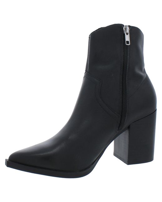 Steve Madden Black Cate Pointed Toe Booties Ankle Boots