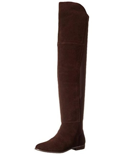 Chinese Laundry Brown Radiance Suede Split Over-the-knee Boots